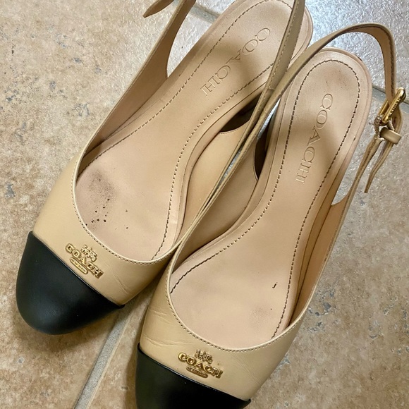 COPY - Coach heels  good condition - Picture 1 of 4